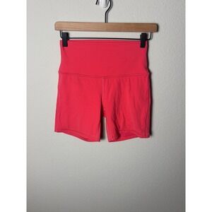 Lululemon Align High-Rise Short 6" Lip Gloss Pink Biker Shorts Size 6 W7BRWS